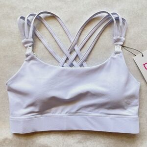 Women's White Strappy Bra